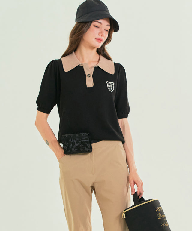 BENECIA 12 Big Collar One Button - Black