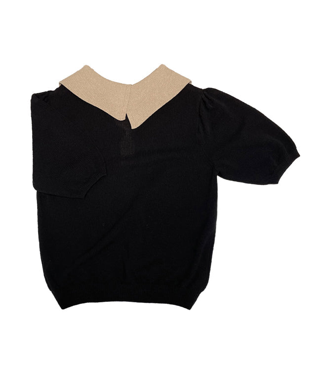 BENECIA 12 Big Collar One Button - Black