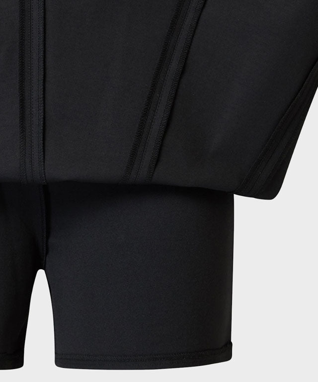 Anell Golf Cotton Flared Skirt - Black