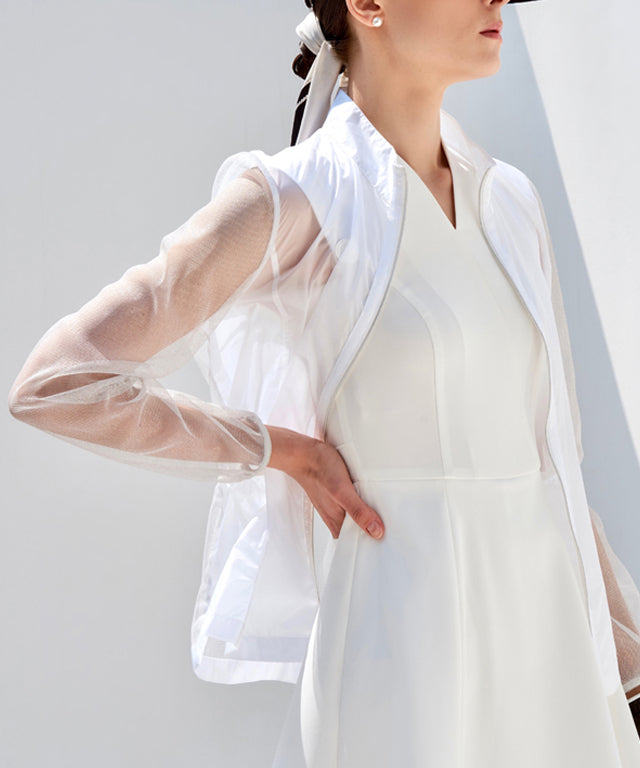 Anell Golf Airy Mesh Cool Jumper - White