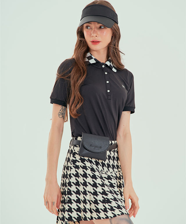 BENECIA 12 Big Hound Check Skirt - Check