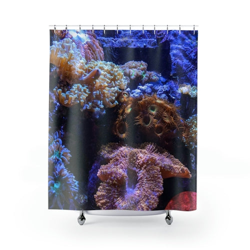 Coral Aquarium Shower Curtains