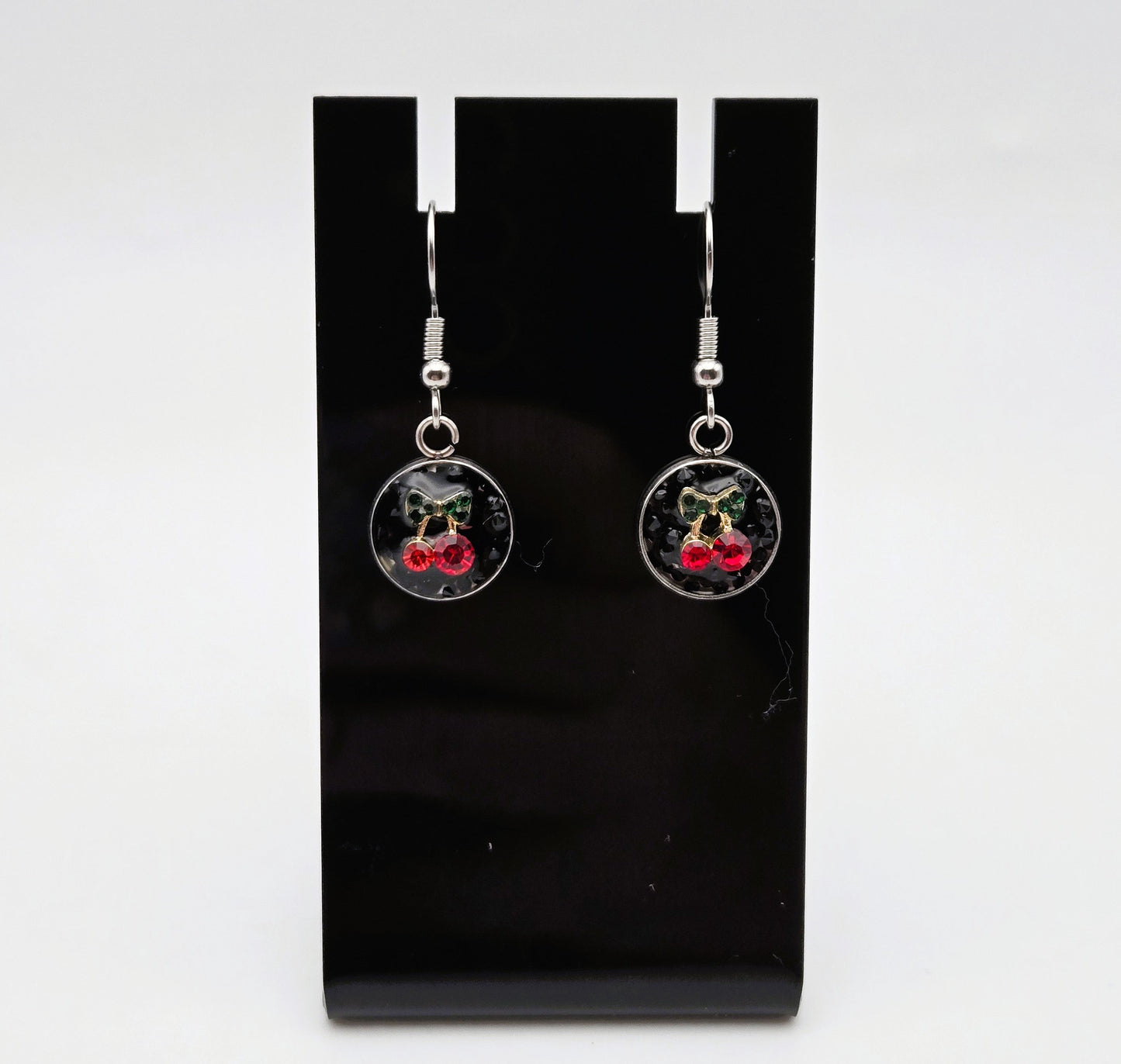 Mini Cherry Dangle Earrings