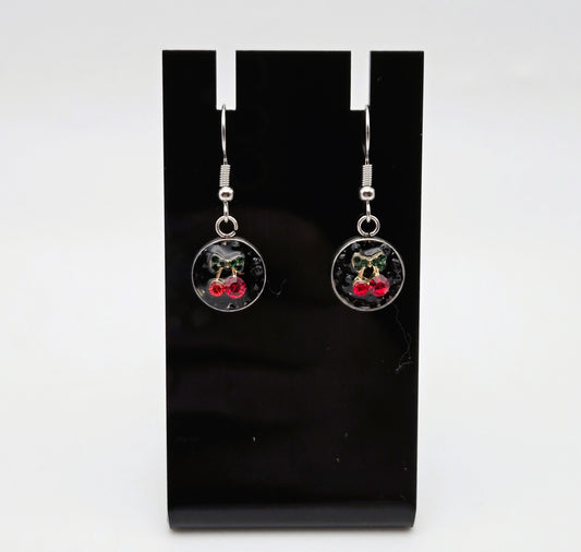 Mini Cherry Dangle Earrings