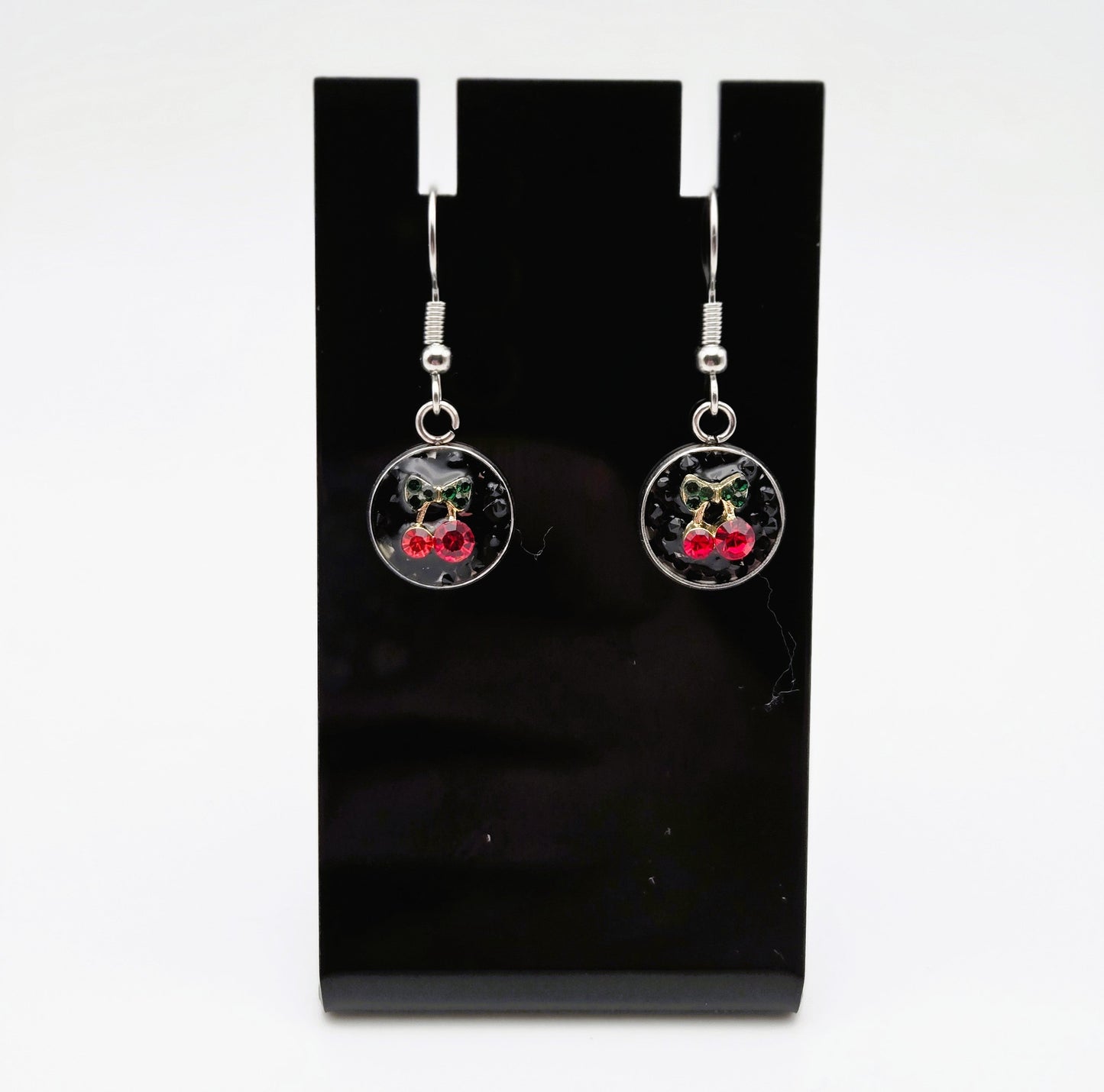 Mini Cherry Dangle Earrings