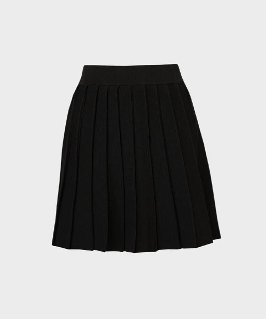 Anell Golf French Wool Skirt - Black