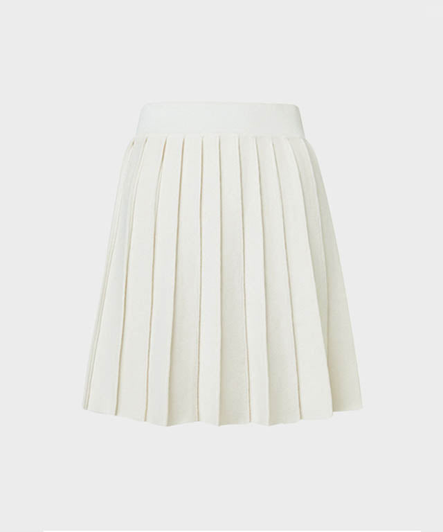 Anell Golf French Wool Skirt - Cream