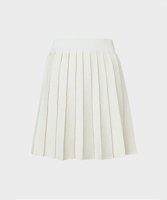 Anell Golf French Wool Skirt - Cream