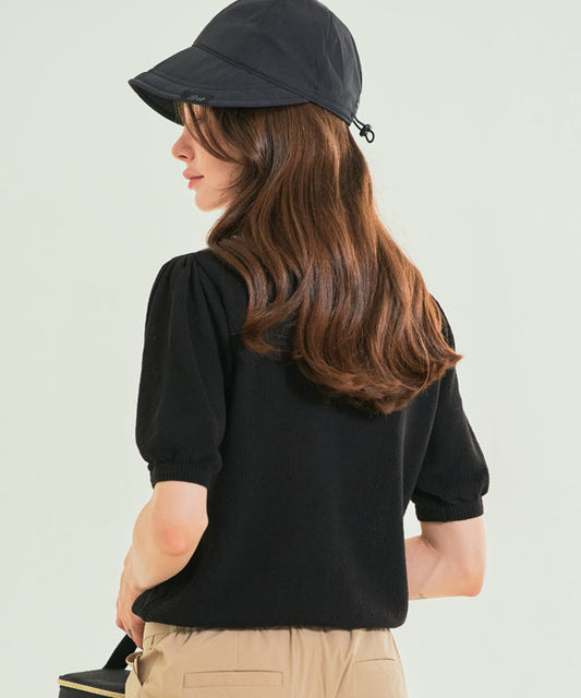 BENECIA 12 Big Collar One Button - Black