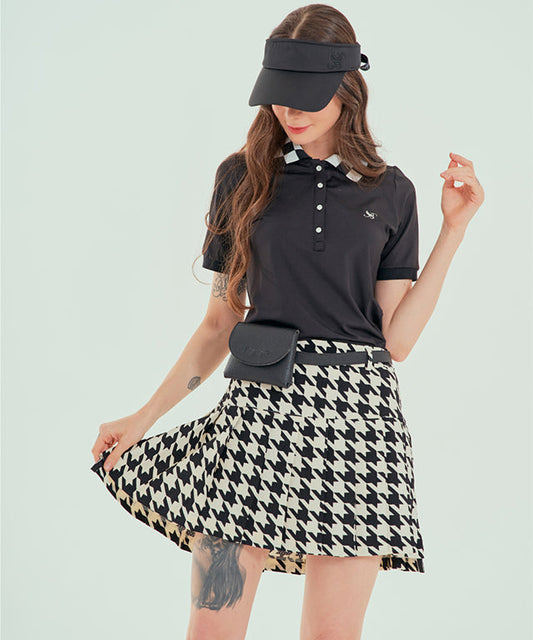 BENECIA 12 Big Hound Check Skirt - Check
